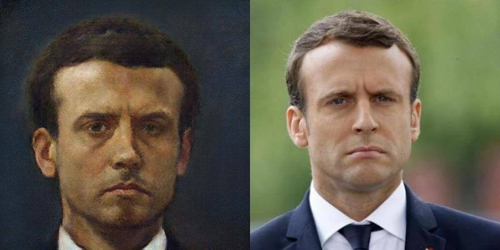 Portrait of Emmanuel Macron by Portrait AI